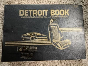 Detroit Book 1998 original automotriz interior tapicería tela catálogo de muestra - Imagen 1 de 4
