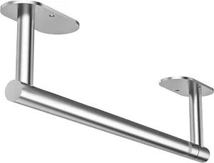 SUS304 Stainless Steel Under Cabinet Paper Towel Holder, Adhesive/Wall Mount - Picture 1 of 8