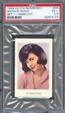 1964 Dutch Gum Card Numbered Set 1 #36 NATALIE WOOD Actress Movie Star PSA 5.5