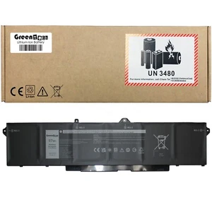 GREENTECH 9JRV0 BATTERY FOR LATITUDE 5521 5531 PRECISION 3571 97WHR 53XP7 05RGW - Picture 1 of 1
