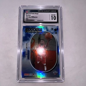 2021-22 Hoops Zion Williamson Skyview Winter CGC 10 - Picture 1 of 12