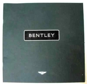 Bentley 1992 Range Brochure - Brooklands, Continental, Continental R, Turbo R - Picture 1 of 4