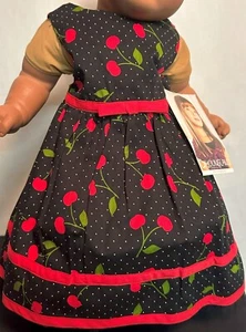 NWT Youngland Sleeveless Black Dress with Cherries Size 12 Months - Picture 1 of 5