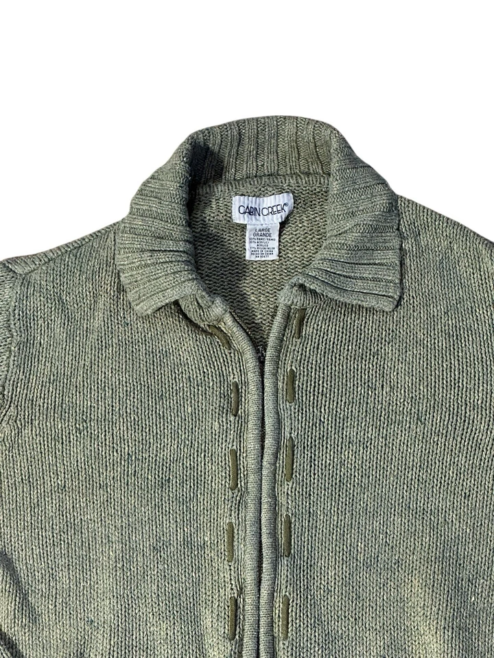 Suéter verde hombre viejo mujer vintage Cabin Creek grande holgado cabincore exterior Foto 1 de 4