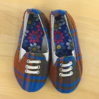 Zapatos American Eagle a cuadros para niñas pequeñas talla UE 21 EE. UU. talla 5,5 Foto 1 de 4