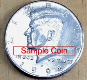 1998P John F Kennedy Half Dollar Münze zirkuliert *kostenloser Versand* - Bild 1 von 2