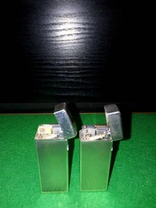 2 vintage dunhill rollagas lighter silver plated - Picture 1 of 12