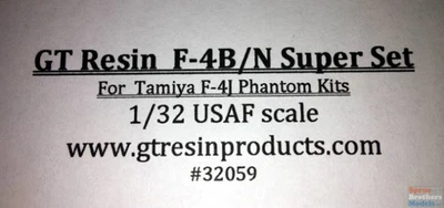 GTR32059 1:32 GT Resina F-4B F-4N Phantom II Conversión Super Set (Kit TAM) Foto 1 de 4