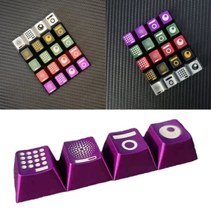 Aluminum Alloy Keycap with Enamel Finish for Gaming Mechanical Keyboards - Picture 1 of 13