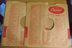 10" 2 - Capitol série 1600 manches d'origine, bel état - Photo 1/7