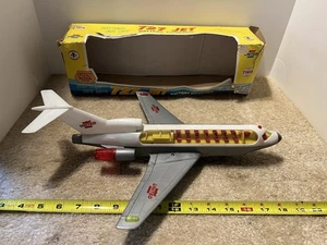 ¡Raro! Vintage Cragstan a batería See-Thru, United 727 Jet. ¡Funciona! - Imagen 1 de 14