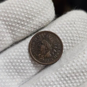 1868 Indian Head Cent Better Date Mid Grade Detail - Picture 1 of 7