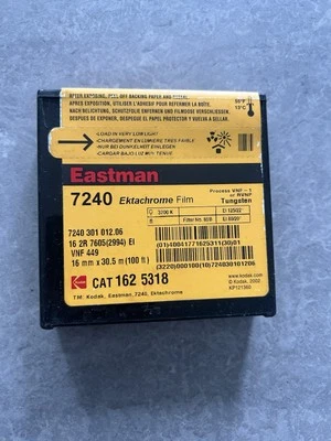 EXPIRED 2002 16mm Ektachrome 7240 - 100ft Daylight Spool - Image 1 of 4