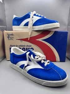 Vintage Brooks USA Olympia Schuhe Neu Größe 6 Blau Weiß Neu Mit Karton - Bild 1 von 16