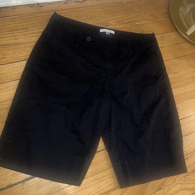 CAbi  Women’s Shorts Size 10 Black Bermuda Pockets Mid Rise Cotton - Image 1 of 4