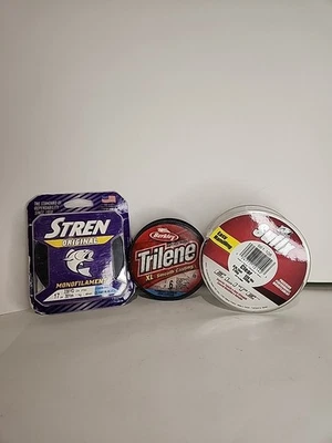 Monofilament Fishing Line brands STREN, SUFIX AND TRILENE LOT - Image 1 of 4