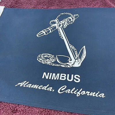 Vintage Maritime Nautical Flag NIMBUS Alameda California *Anchor Flag 23 X13  • 31.99$