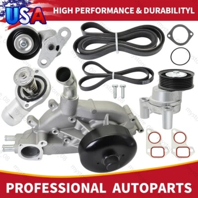 Water Pump & Tensioner & Belt For Chevrolet Silverado/GMC Sierra 4.8L 5.3L 6.0L - Изображение 1 из 4