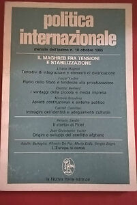 Política Internazionale La Nuova Italia Ed. Ipalmo N.10 Octubre 1985