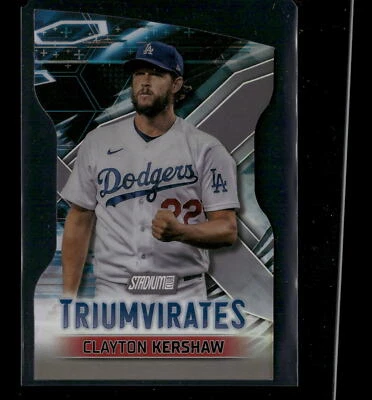 2023 Stadium Club #T-24 Triumvirates Clayton Kershaw - Image 1 of 2