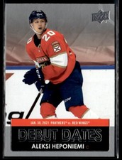 2021-22 Upper Deck Debut Dates Aleksi Heponiemi Rookie #716