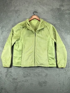 Womens Jacket Calvin Klein Performance Large Green Fleece Zip Up Coat Ladies - Picture 1 of 13