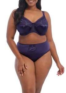 ELOMI CATE INK UNDERWIRE FULL CUP BANDED BRA & BRIEF SET SIZE 36FF / 14FF 14 - Picture 1 of 1
