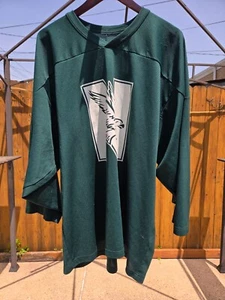 VINTAGE CCM NORTH TEXAS FOOTBALL PRACTICE JERSEY MEAN GREEN NCAA SIZE XL - Picture 1 of 16