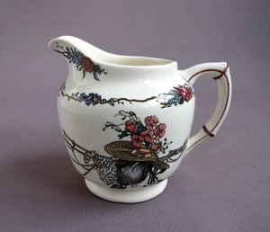 Ancien Pot à Lait 1920 - 1939 Service Obernai Bambou en Faïence de Sarreguemines - Picture 1 of 5