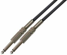 PULSE - Cable de guitarra jack mono a jack de 6,35 mm (1/4"), 5 m, negro