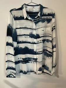 Ecru Swank Classic Blouse 100% Silk - Picture 1 of 3