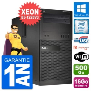 PC Tour Dell OptiPlex XE2 Xeon E3-1225 V3 RAM 16Go Disque 500Go Windows 10 Wifi - Photo 1/8