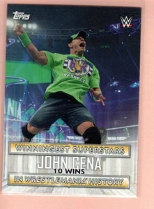 2020 Topps  WWE Road to WrestleMania Winningest Superstars JOHN CENA  no.SW-9 - Picture 1 of 1