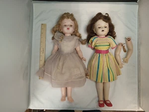 LOT of 2 1950s 18" Walker Doll (Saucy Walker Type) by Doll Bodies & 180 Marking - Picture 1 of 8