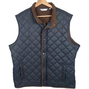Chaleco de Viaje Peter Millar Essex Acolchado Cremallera Completa Aislado Negro Para Hombre Talla XL - Imagen 1 de 11