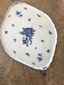 ANTIGUA BANDEJA DE PORCELANA LUDWIGSBURG PORCELANA AZUL BLANCO decoración de mesa - Imagen 1 de 9