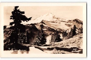 Postal RPPC Mt. Foto real Baker Washington de Jacobson años 30 en tono sepia - Imagen 1 de 2