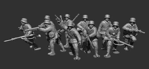 28mm WW1 Ottoman Hücum Tabur Stormtroopers - DTAB - The Great War - World War 1 - Picture 1 of 1