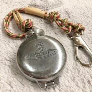 Vivienne Westwood Round Orb Authentic Pocket Portable Ashtray Silver nana manga - Picture 1 of 7