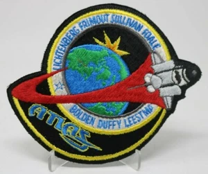 NASA Atlas Lichtenberg Frimout Sullivan Potro Bolden Duffy Leestma Patch Space - Imagen 1 de 2