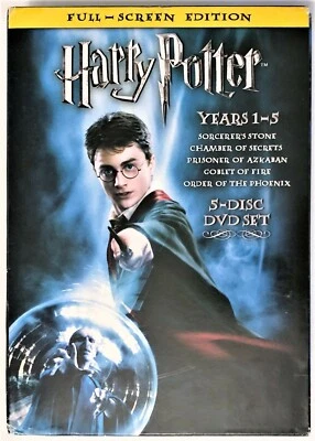 Harry Potter Movies Years 1-5 DVD 5 Disc DVD Set - image 1 of 4