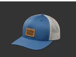 Scotty Cameron Hat Leather Surf Patch Two Tone Mesh Snapback Steel Blue Silver - Picture 1 of 2