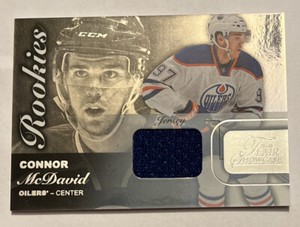 Connor McDavid 2015 Fleer Showcase Flair Row 0 Rookies Jersey 36 MINT See Pics