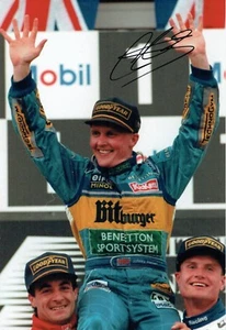 Johnny HERBERT Autograph SIGNED RARE 12x8 Grand Prix Podium Win Photo +RD COA - Picture 1 of 1