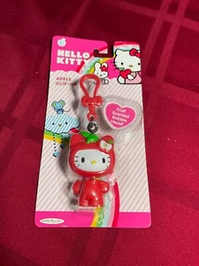 Vintage Hello Kitty Fruit Scented Bobblehead Clip On -Apple New Old Stock - 2009 - Picture 1 of 3