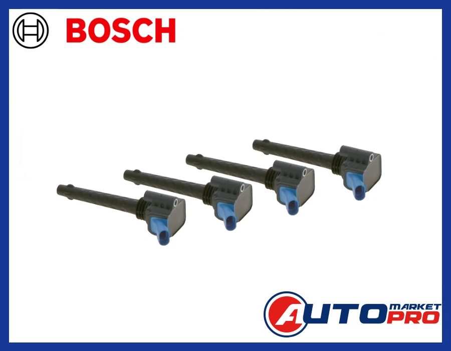 KIT 4 BOBINE BOSCH 0221504713 PER ABARTH/500L/GIULIETTA/MITO/RENEGADE/COMBO - Immagine 1 di 1