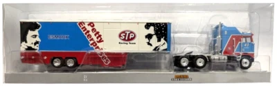 1:87 Scale Brekina 85736 1980 Kenworth K100 Race Car Transporter - STP - BNIB - Image 1 of 2