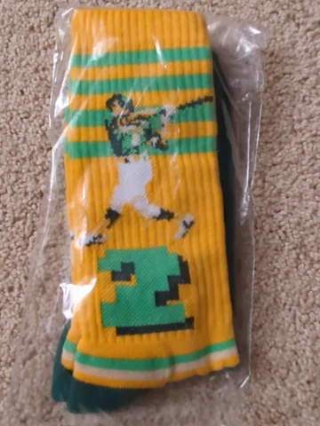 Khris Davis Oakland Athletics Socks - Stadium Giveaway - NEW Cover
