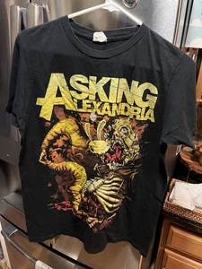Asking Alexandria Band T-Shirt Medium Bay Island Sportswear Vintage 2010’s Metal - Bild 1 von 23