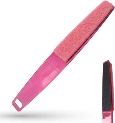 Larosa PUMICE SPA Lima Doppia per Piedi – Manico Trasparente Con Pietra Pomice N - Immagine 1 di 4